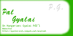 pal gyalai business card